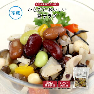 【最大500円OFFクーポン配布中】【公式】知久屋「からだにおいしい豆サラダ」100g 冷蔵 | ちくや 惣菜 おかず お弁当 無添加 ギフト 新生活 ハロウィン 手作り 和食 さっぱり マリネ風 一人暮