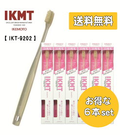 お得な6本セット 《 IKT9202 》 IKMT 白馬毛 歯ブラシ 超コンパクト ふつう 天然毛 馬毛 獣毛 歯科 オーラルケア 旧 KNT マツコの知らない世界 紹介 送料無料