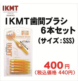 【SSSサイズ】 IKMT 歯間ブラシ 6本入 携帯用 スライド式 歯科 オーラルケア 歯間 ブラシ ながもち エコ IKT-7010 耐久性 折れにくい 旧 KNT 7010 単品