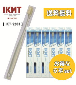 【 ポイント5倍 】 土曜日も発送★ お得な6本セット 《 IKT9203 》 IKMT 豚毛 歯ブラシ 超コンパクト ふつう 天然毛 獣毛 歯科 オーラルケア 旧KNT