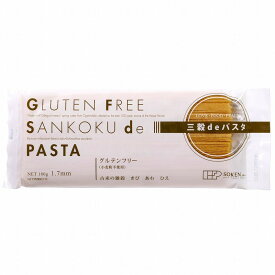 創健社 三穀deパスタ 180g グルテンフリー ヘルシー パスタ 小麦粉不使用 ゆで時間約7分 穀物 きび あわ ひえ タピオカ でん粉 大出口泉水 アレルゲンフリー
