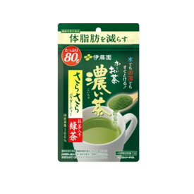 伊藤園　【1ケース】おーいお茶　抹茶入りさらさら緑茶　濃い茶　80g×6袋　　沖縄・離島は別途運賃が必要です。