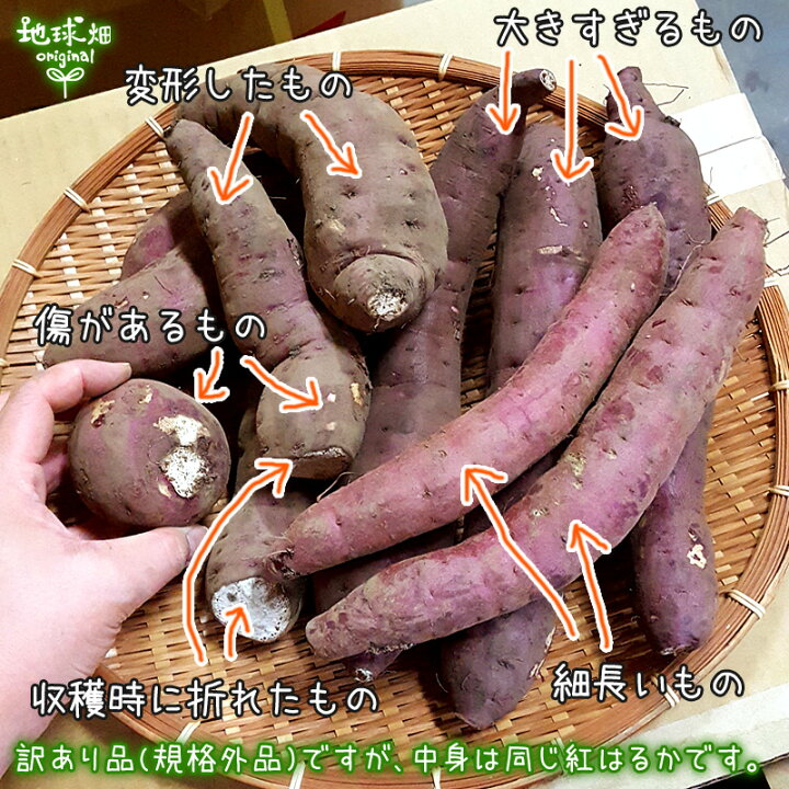 楽天市場】(訳あり) 紅はるか 9kg 有機栽培 鹿児島県産 宮崎県産 訳 