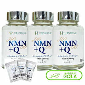 NMN+Q 266mg×180カプセル 3個セット 6粒サンプル 9袋プレゼント NMN ケルセチン 難消化性デキストリン