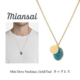 Miansai ミアンサイ ネックレス Mini Dove Necklace Gold/Teal メンズ レディース アクセサリー ペンダント ジュエリー プレゼント マイアンサイ