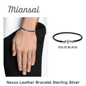 Miansai ミアンサイ ブレスレット メンズ Nexus Leather Bracelet,Sterling Silver ギフト プレゼント スターリングシルバー マイアンサイ