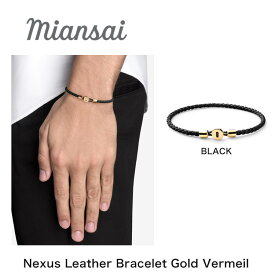 Miansai ミアンサイ ブレスレット メンズ レディース ユニセックス Nexus Leather Bracelet,Gold Vermeil ギフト プレゼント ゴールドヴェルメイユ マイアンサイ
