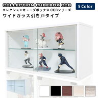 地球家具 コレクション キューブボックス ワイド 幅76cm ガラス引き戸タイプ CCB コレクションケース ガ…