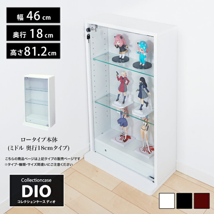 楽天市場】地球家具 コレクションラック DIO ディオ ロータイプ本体 鍵 