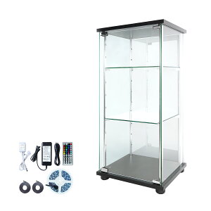 �n���Ƌ� �K���X�R���N�V�����P�[�X MISTA �~�X�^ �{�� �X���� ��40cm ���[�^�C�v ����83cm �w�ʃ~���[ �w�ʃK���X �R���N�V�������b�N �K���X�P�[�X �f�B�X�v���C���b�N (�{��+LED���j�b�g�Z�b