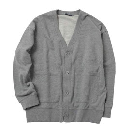 (10％OFF)(23AW)GLAZOS（グラソス）裏毛・ベーシックカーディガン-4225【140cm〜170cm】【宅配便】