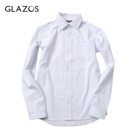 (10％OFF)GLAZOS（グラソス）カルゼ・ドレスシャツ-3608【140cm〜170cm】【宅配便】