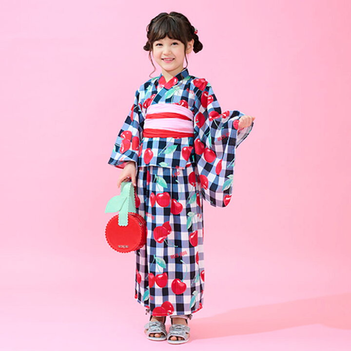 楽天市場】(30％OFF)(24ss) mezzo piano（メゾピアノ）チェリー柄 浴衣  