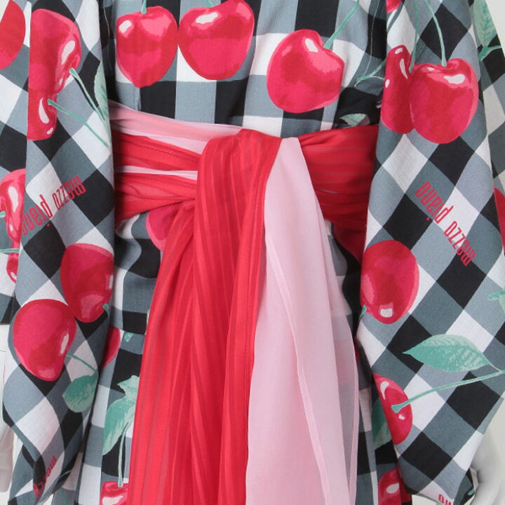 楽天市場】(30％OFF)(24ss) mezzo piano（メゾピアノ）チェリー柄 浴衣  