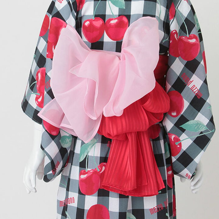 楽天市場】(30％OFF)(24ss) mezzo piano（メゾピアノ）チェリー柄 浴衣  