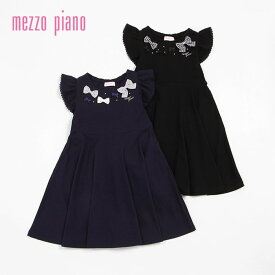 （24ss）mezzo piano（メゾピアノ）リボンイッパイ　カットワンピース-2311【130cm｜140cm】【宅配便】