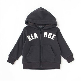 (SALE30％OFF)(21ss)XLARGE KIDS(エクストララージ キッズ)アーチロゴ裏シャギージップパーカ-4209【120cm-140cm】【宅配便】