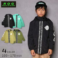 R.O.G(アールオージー)ロゴ入りウィンドブレーカー【メール便送料無料】 キッズ 子供 入園 通学 春 雨具 …