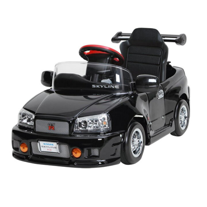 楽天市場】[日本製] 電動 スカイライン GT-R ブラック R34-B 