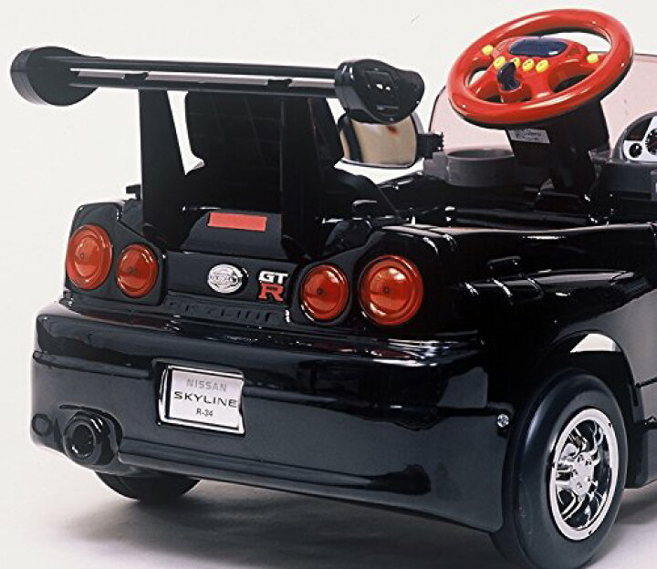 楽天市場】[日本製] 電動 スカイライン GT-R ブラック R34-B 