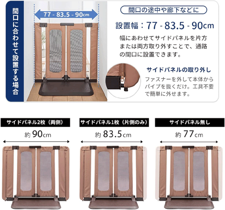 楽天市場】ペットゲート おくだけとおせんぼウォークスルー S