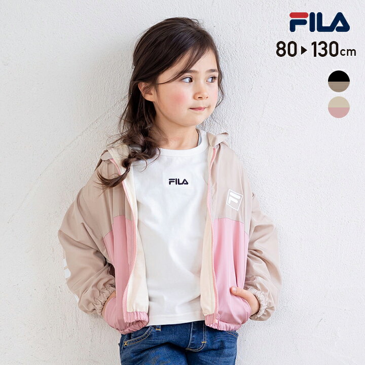 楽天市場 キッズ Fila フィラ ジャケット ベビー 子供服 ベビー服 アウター 男の子 女の子 ユニ ブルゾン ロゴ トップス 長袖 フード付き 春 春服 80 90 100 110 1 130cm M便 1 1 Chil2 楽天市場店