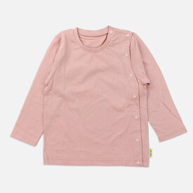 [RSL] アルトタスカル おしゃれバリアフリー 長袖 Tシャツ 子供服 キッズ ベビー服 前開き 全開き バリアフリー 医療ケア 無地 ボタン 男の子 女の子 医療用 80 90 100 110 120 130 140 150 160cm