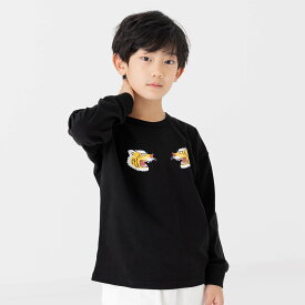 ゆうパケ送料無料 【在庫処分プライス】 キッズ Tシャツ 長袖 ロンT 子供服 ベビー服 男の子 女の子 ユニ トップス 長そで ワイドシルエット 綿100% 袖リブ プリント おもしろ かわいい 秋服 天竺 カットソー chil2 80 90 100 110 120 130 140cm [M便 1/2]