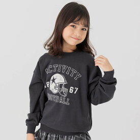 ゆうパケ送料無料 【在庫処分セール】 キッズ トレーナー 男の子 女の子 ユニ 子供服 ベビー服 スウェット 綿100% 裏毛 プリント ビッグシルエット アメカジ カジュアル 秋服 chil2 チルツー トップス 80 90 100 110 120 130 140cm [M便 1/1]