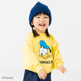 ドナルドダック キッズ トレーナー ディズニー 子供服 ベビー服 長袖 男の子 女の子 キャラクター 裏毛 トップス スウェット Disney 秋冬服 80 90 100 110 120 130 140cm [M便 1/1]