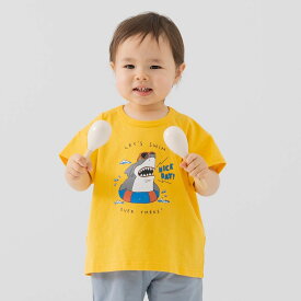 ゆうパケ送料無料 キッズ 半袖 Tシャツ 子供服 ベビー服 プリント 男の子 女の子 天竺 トップス キャラクター イラスト 綿100％ chil2 夏服 80 90 100 110 120 130 140cm [M便 1/2]