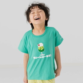 キッズ 半袖 Tシャツ 子供服 ベビー服 男の子 女の子 天竺 トップス セットイン 食べ物 イラスト ポテト ナポリタン ハンバーガー クリームソーダ 夏 80 90 100 110 120 130cm [M便 1/2]