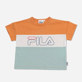 キッズ フィラ 半袖 Tシャツ 子供服 ベビー服 FILA ワイド 男の子 女の子 天竺 ラグラン ビッグシルエット トップス 綿100％ 夏服 80 90 100 110 120 130cm [M便 1/2]