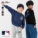 トレーナー MLB メジャーリーグ キッズ 子供服 ロゴ 刺繍 男の子 女の子 ベビー服 長袖 裏毛 ヤンキース ドジャース パドレス NY LA 秋服 スウェット 公式 グッズ 90 100 110 120 130 140 150 160cm [M便 1/1]