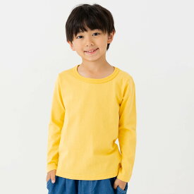 ゆうパケ送料無料 キッズ Tシャツ 長袖 綿100％ ロンT 子供服 男の子 女の子 ユニ コットン 無地 ベビー服 カラバリ 天竺 インナー 秋冬服 トップス 80 90 100 110 120 130 140 150 160cm chil2 [M便 1/2]