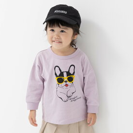 ゆうパケ送料無料 キッズ Tシャツ 長袖 綿100% ロンT 子供服 ベビー服 男の子 女の子 ユニ トップス 長そで ワイドシルエット 袖リブ プリント おもしろ かわいい 秋服 天竺 カットソー chil2 80 90 100 110 120 130 140cm [M便 1/2]