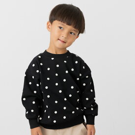ゆうパケ送料無料 トレーナー キッズ 綿100％ ベビー服 子供服 長袖 総柄 男の子 ボーイズ 裏毛 トップス スウェット chil2 チルツー 秋冬服 通園 通学 80 90 100 110 120 130 140cm [M便 1/1]