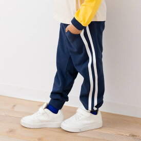 ゆうパケ送料無料 キッズ 脇ライン スウェット パンツ 綿100％ ジョガー 長ズボン 裏毛 子供服 ベビー服 男の子 女の子 ロング ボトムス chil2 秋冬服 90 100 110 120 130 140 150cm [M便 1/1]