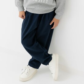 ゆうパケ送料無料 ストレッチ ワイドパンツ キッズ 無地 子供服 長ズボン ベビー服 ロング 男の子 女の子 ユニ ゆったり バルーン ビッグ バギー テーパード タック 秋冬 80 90 100 110 120 130 140 150cm [M便 1/1]
