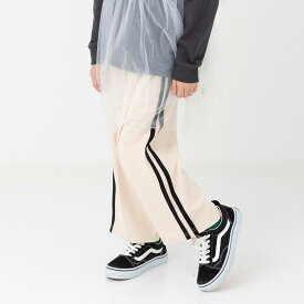 ゆうパケ送料無料 キッズ ワイドパンツ ストレッチ 脇ライン ピンタック 子供服 ベビー服 長ズボン 男の子 女の子 ボトムス chil2 秋服 90 100 110 120 130 140 150cm [M便 1/1]