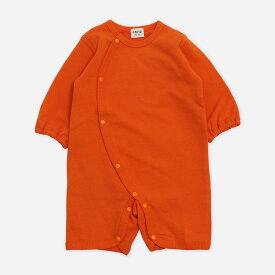 ゆうパケ送料無料 長袖 ロンパース カバーオール 綿100％ ベビー服 新生児 赤ちゃん 子供服 男の子 女の子 ユニ 前開き 全開き ミニオール 無地 裏毛 ルームウェア chil2 チルツー 出産祝い ギフト 秋冬服 50-60 60-70cm [M便 1/1]