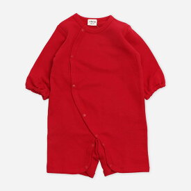 ゆうパケ送料無料 長袖 ロンパース カバーオール 綿100％ ベビー服 新生児 赤ちゃん 子供服 男の子 女の子 ユニ 前開き 全開き ミニオール 無地 裏毛 ルームウェア chil2 チルツー 出産祝い ギフト 秋冬服 50-60 60-70cm [M便 1/1]