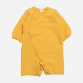 ゆうパケ送料無料 長袖 ロンパース カバーオール 綿100％ ベビー服 新生児 赤ちゃん 子供服 男の子 女の子 ユニ 前開き 全開き ミニオール 無地 裏毛 ルームウェア chil2 出産祝い ギフト 秋冬服 50-60 60-70cm [M便 1/1]