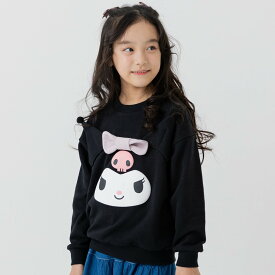 【在庫処分セール】 トレーナー キッズ ハローキティ クロミ マイメロディ ポムポムプリン ベビー服 子供服 女の子 かわいい キャラクター 裏毛 長袖 トップス スウェット SANRIO 秋冬服 80 90 100 110 120 130cm [M便 1/1]