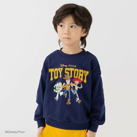トイ・ストーリー トレーナー 子供服 キッズ ベビー服 長袖 キャラクター 男の子 女の子 裏毛 トップス スウェット ディズニー ピクサー Disney ウッディー バズ・ライトイヤー TOY STORY 秋冬服 80 90 100 110 120 130cm [M便 1/1]