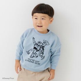 トイ・ストーリー トレーナー 子供服 キッズ ベビー服 長袖 キャラクター 男の子 女の子 裏毛 トップス スウェット ディズニー ピクサー Disney ウッディー バズ・ライトイヤー TOY STORY 秋冬服 80 90 100 110 120 130cm [M便 1/1]