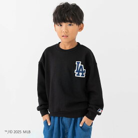トレーナー MLB メジャーリーグ キッズ 子供服 ロゴ 刺繍 男の子 女の子 ベビー服 長袖 裏毛 ヤンキース ドジャース パドレス NY LA 秋服 スウェット 公式 グッズ 90 100 110 120 130 140 150 160cm [M便 1/1]
