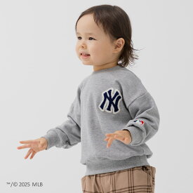 トレーナー MLB メジャーリーグ キッズ 子供服 ロゴ 刺繍 男の子 女の子 ベビー服 長袖 裏毛 ヤンキース ドジャース パドレス NY LA 秋服 スウェット 公式 グッズ 90 100 110 120 130 140 150 160cm [M便 1/1]
