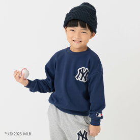 トレーナー MLB メジャーリーグ キッズ 子供服 ロゴ 刺繍 男の子 女の子 ベビー服 長袖 裏毛 ヤンキース ドジャース パドレス NY LA 秋服 スウェット 公式 グッズ 90 100 110 120 130 140 150 160cm [M便 1/1]