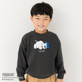 トレーナー ピーナッツ スヌーピー 子供服 キッズ ベビー服 長袖 男の子 女の子 裏毛 キャラクター トップス PEANUTS 秋冬服 80 90 100 110 120 130 140cm [M便 1/1]
